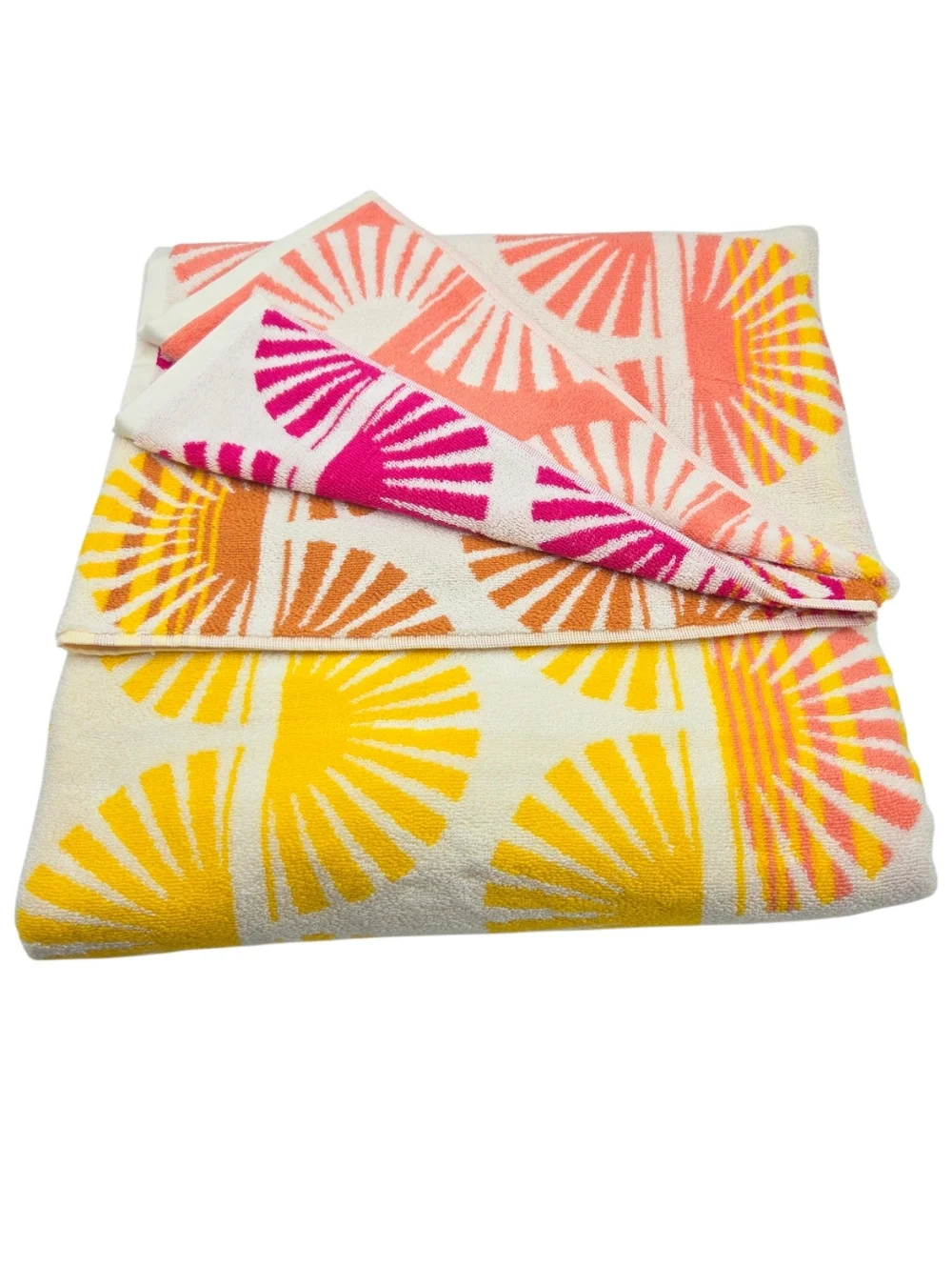Rachel‎ Zoe Warm Sunny Multicolor Oversized Beach Towel 40x70 Spring Summer